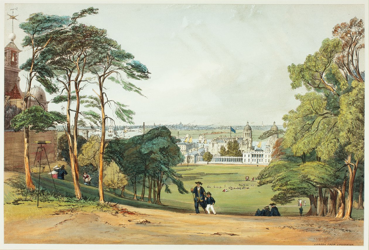 London, Greenwichből, ötödik tábla az Original Views of London as It Is-ből alkotó: Thomas Shotter Boys