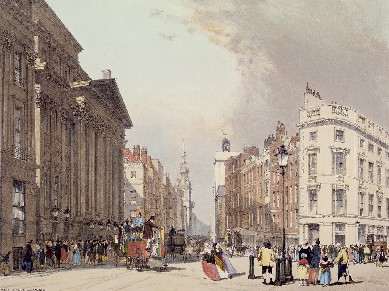 Mansion House and Cheapside, a 