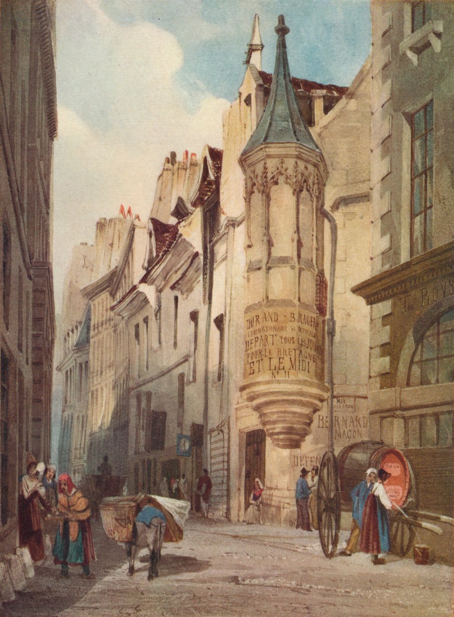 Párizsi utcai jelenet Coligny admirális háza, 1831, 1923 alkotó: Thomas Shotter Boys