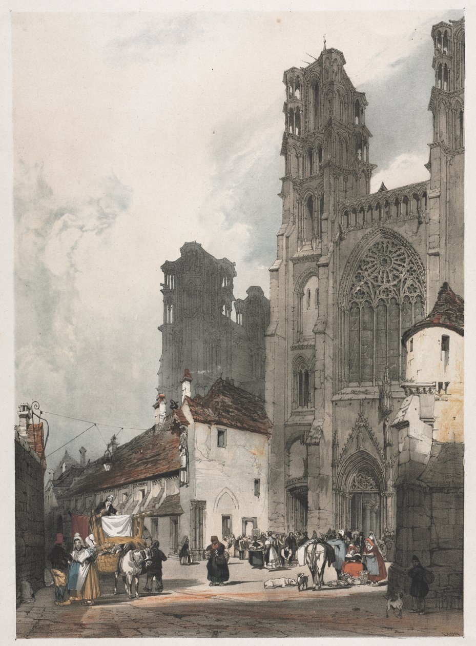 Festői építészet Párizsban, Gentben, Antwerpenben, Rouenben: Laon, Franciaország alkotó: Thomas Shotter Boys