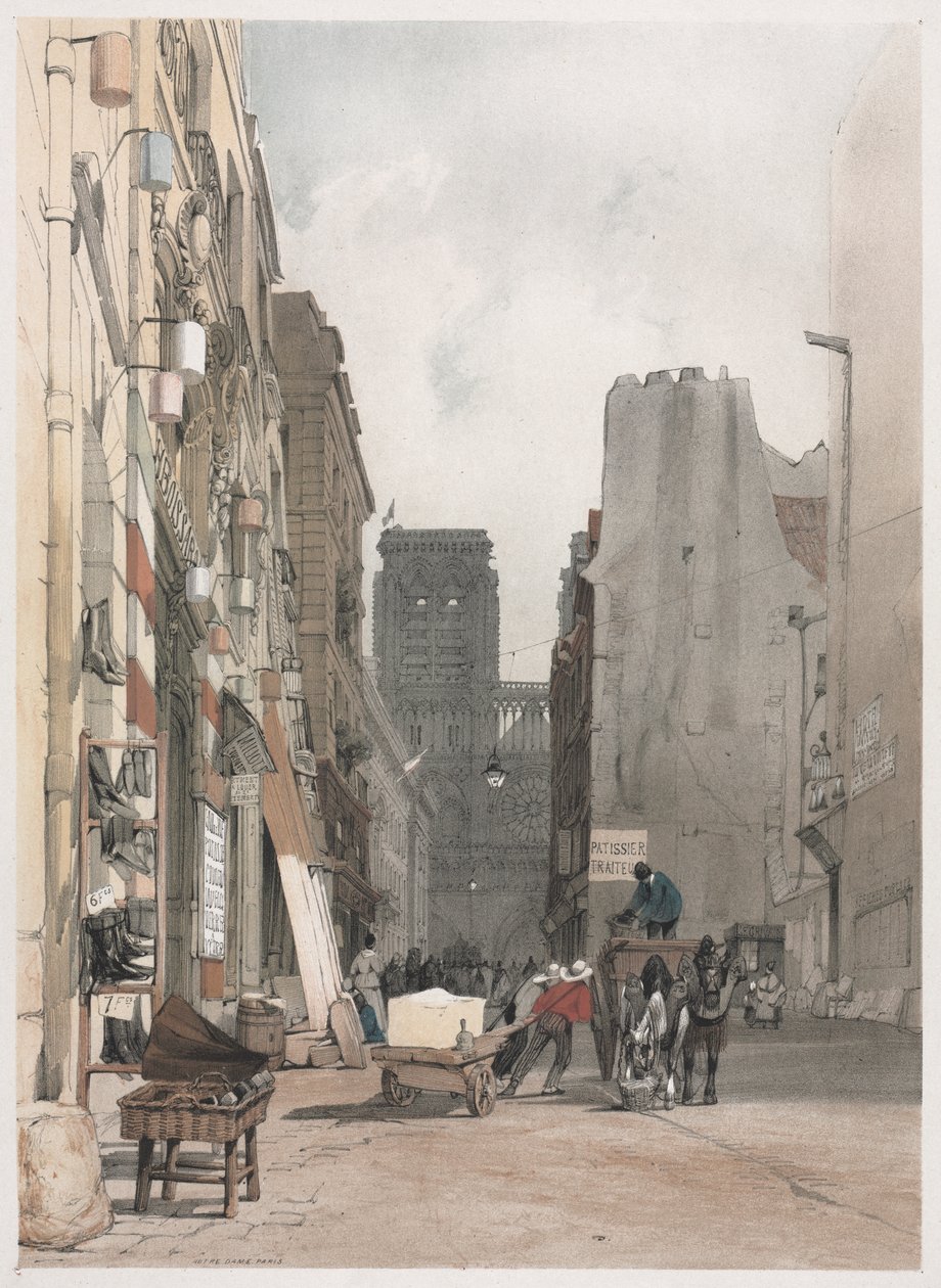 Festői építészet Párizsban, Gentben, Antwerpenben, Rouenben: Notre Dame, Párizs alkotó: Thomas Shotter Boys
