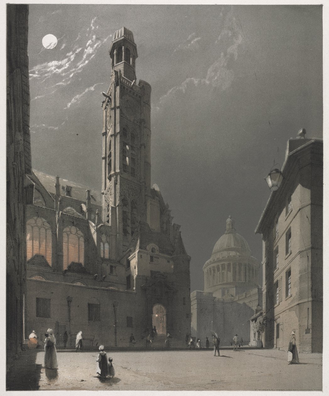 Festői építészet Párizsban, Gentben, Antwerpenben, Rouenben: St. Etienne du Mont és a Pantheon, Párizs alkotó: Thomas Shotter Boys
