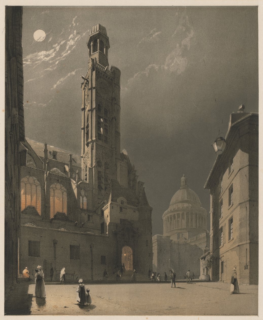 Festői építészet Párizsban, Gentben, Antwerpenben, Rouenben: St. Etienne du Mont és a Pantheon, Párizs alkotó: Thomas Shotter Boys