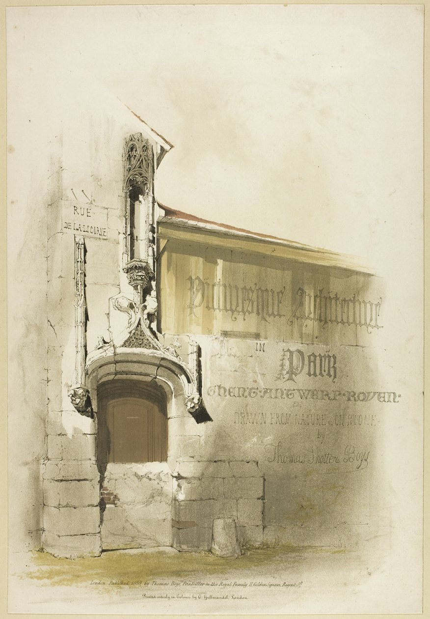 Festői építészet Párizsban, Gentben, Antwerpenben, Touenben stb. alkotó: Thomas Shotter Boys