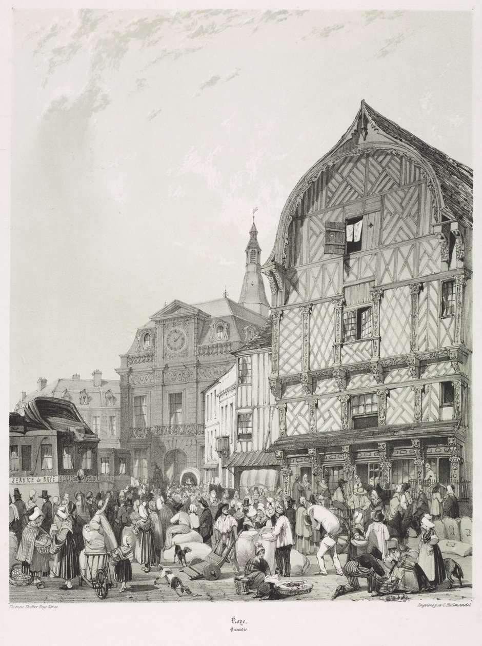 Festői és romantikus utazások a régi Franciaországban, Picardie (2. kötet): Roye alkotó: Thomas Shotter Boys