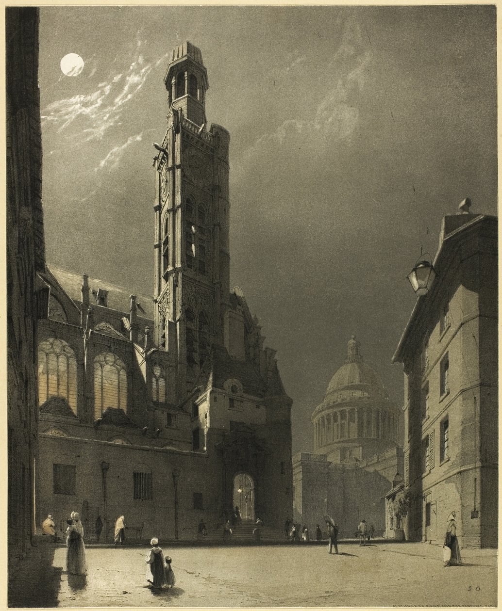 St. Etienne du Mont és a Pantheon, Párizs alkotó: Thomas Shotter Boys