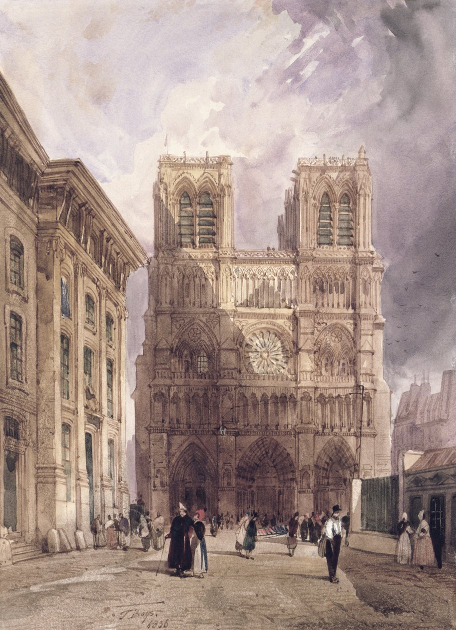 A Notre Dame katedrális, Párizs alkotó: Thomas Shotter Boys