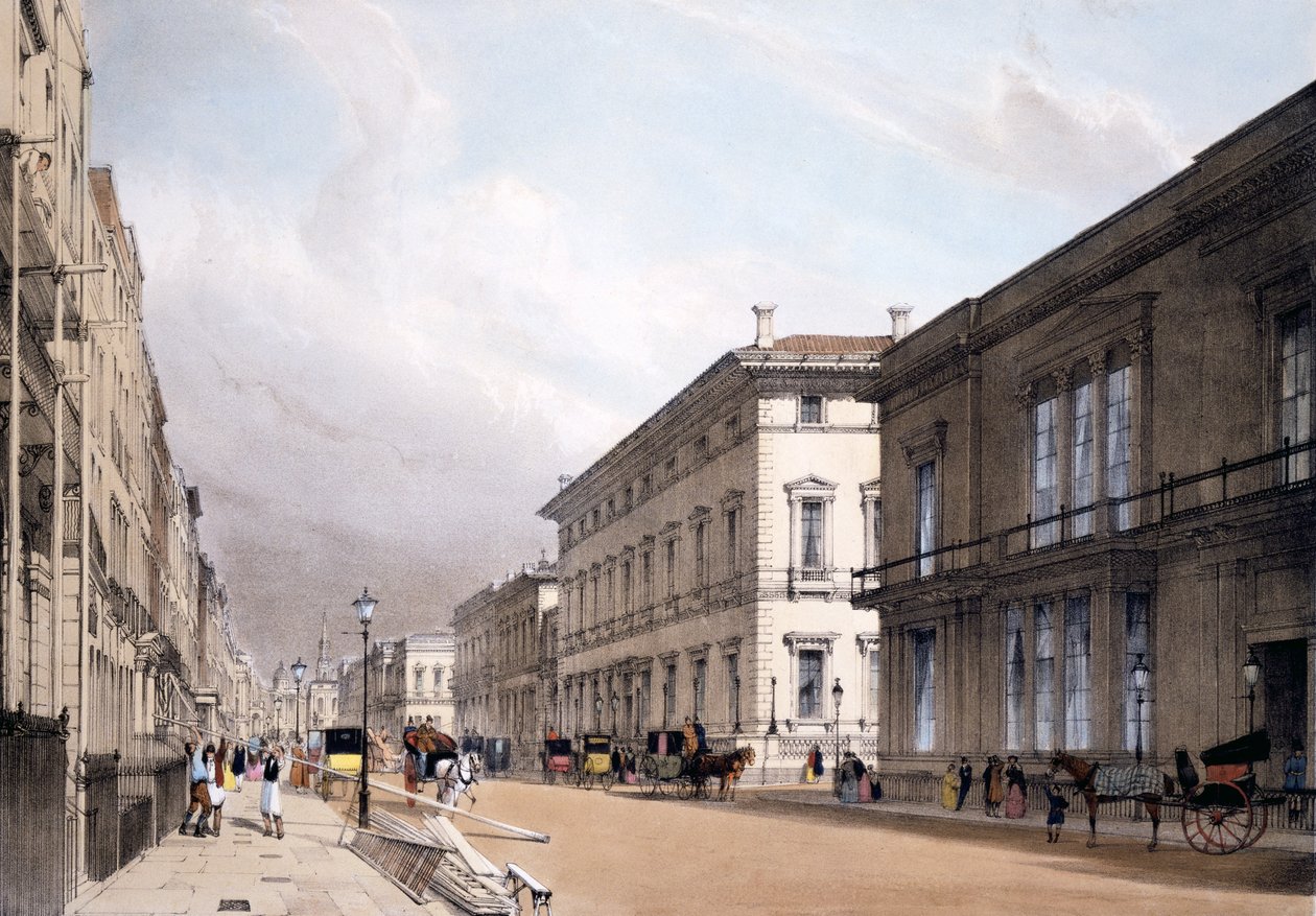The Club Houses, Pall Mall, 1842 alkotó: Thomas Shotter Boys