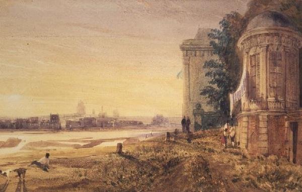Párizs külvárosa (akvarell) alkotó: Thomas Shotter Boys