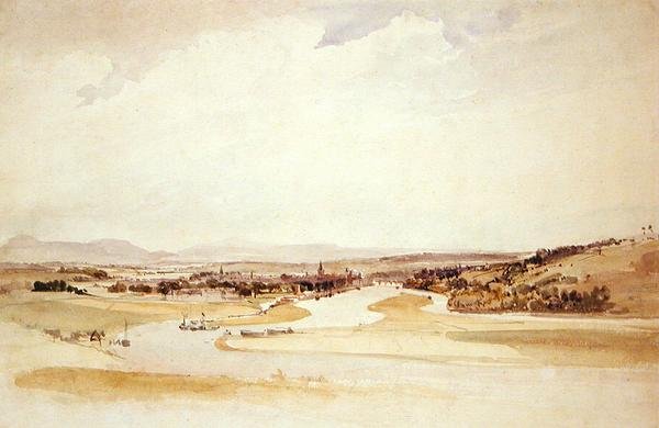 Szajna Rouenben (akvarell papíron) alkotó: Thomas Shotter Boys