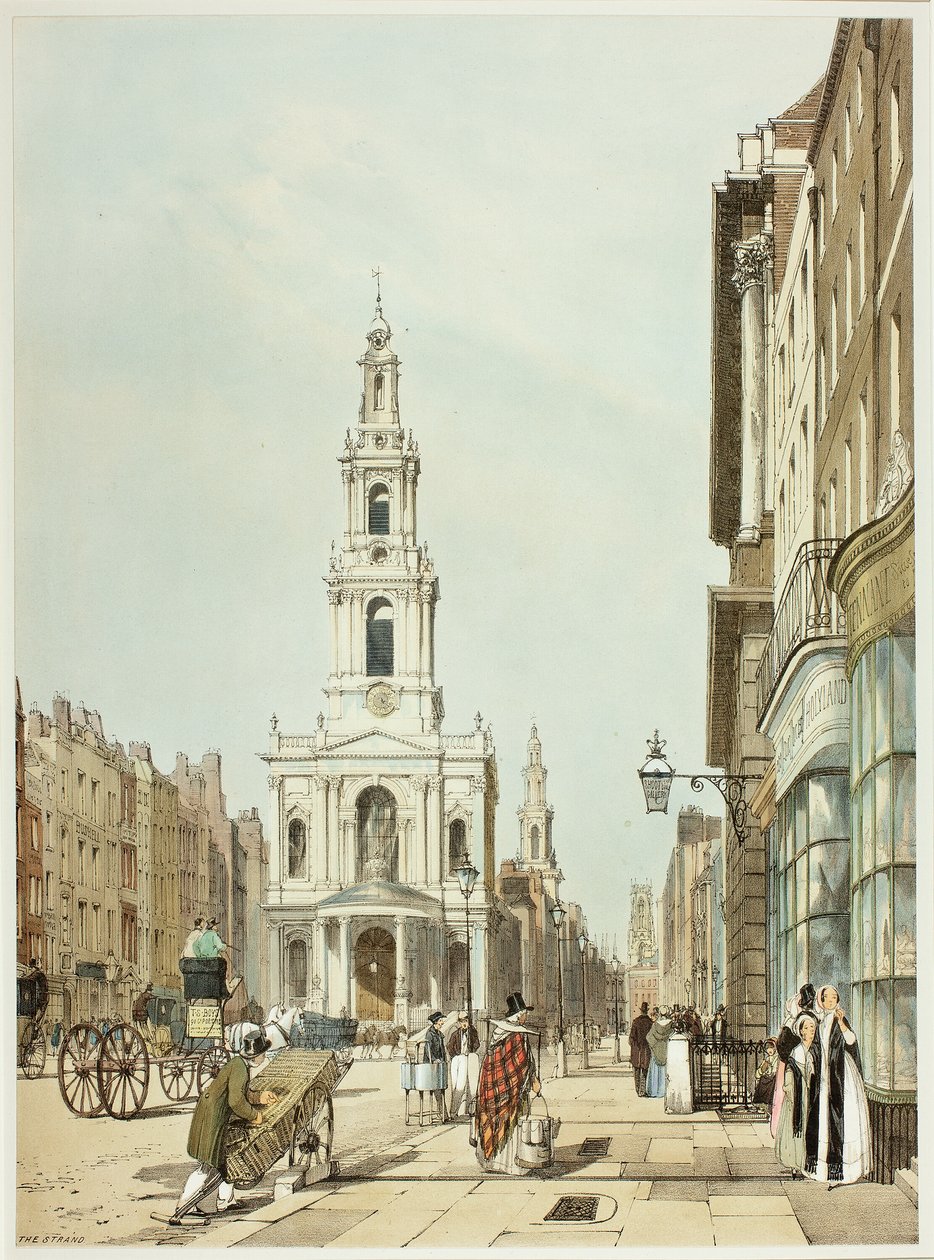 The Strand, 21-es tábla az Original Views of London, as It Is című filmből alkotó: Thomas Shotter Boys
