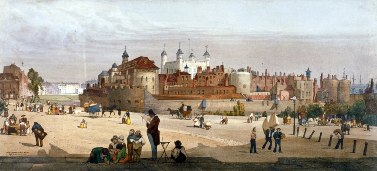 Londoni Tower, 1842 alkotó: Thomas Shotter Boys