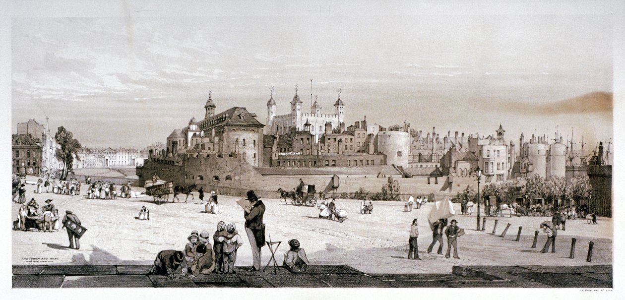 Londoni Tower, 1842 alkotó: Thomas Shotter Boys