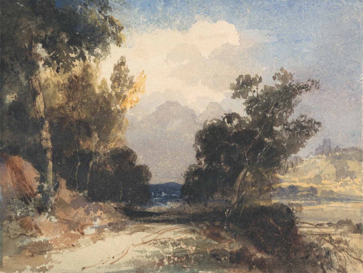 Kilátás az Arundel kastély közelében alkotó: Thomas Shotter Boys
