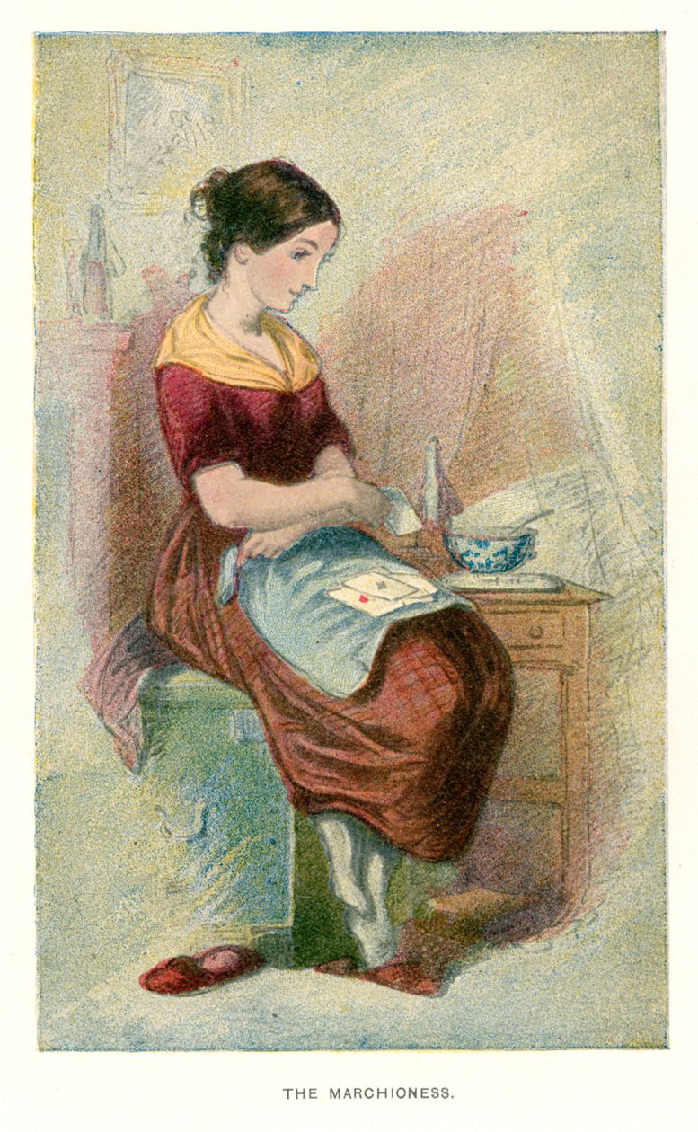 Illusztráció a The Old Curiosity Shophoz (színes litográfia) alkotó: Thomas Sibson