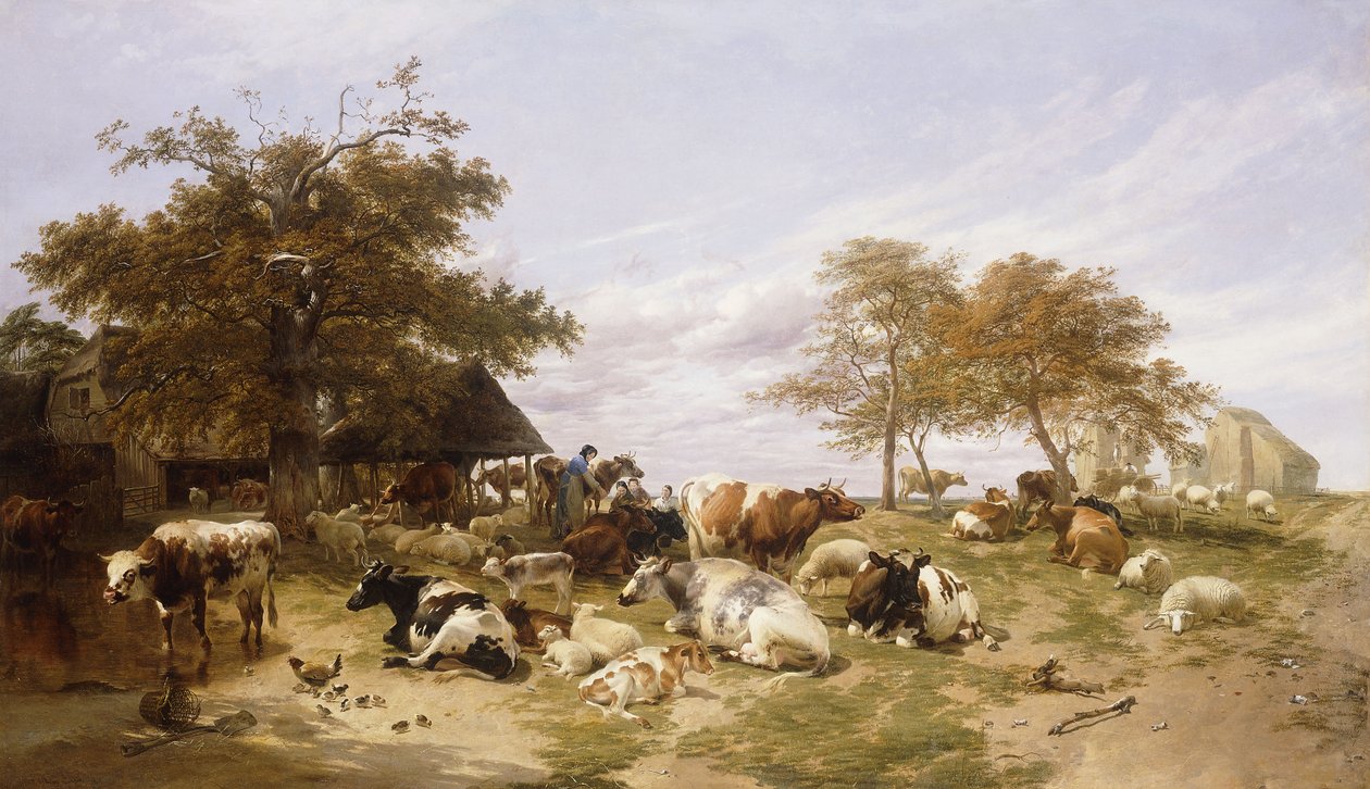 Tejgazdaság a mocsarakban, East Kent, 1859 alkotó: Thomas Sidney Cooper