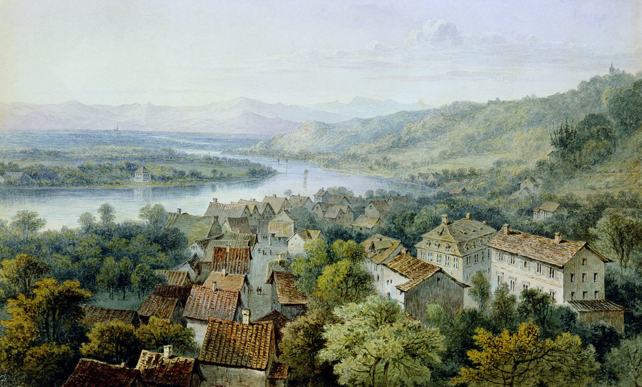 Karlsruhe kilátása alkotó: Thomas Sidney Cooper