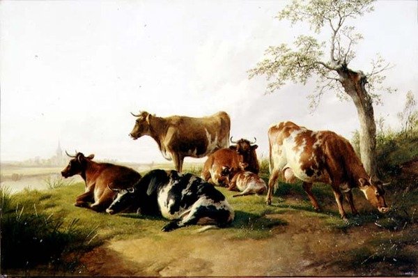 Szarvasmarha a tájon alkotó: Thomas Sidney Cooper