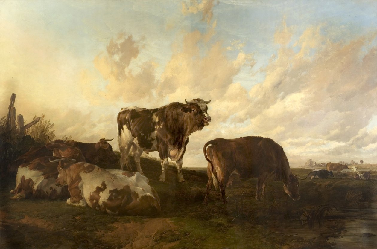 Nyugalom a réteken, 1851 alkotó: Thomas Sidney Cooper