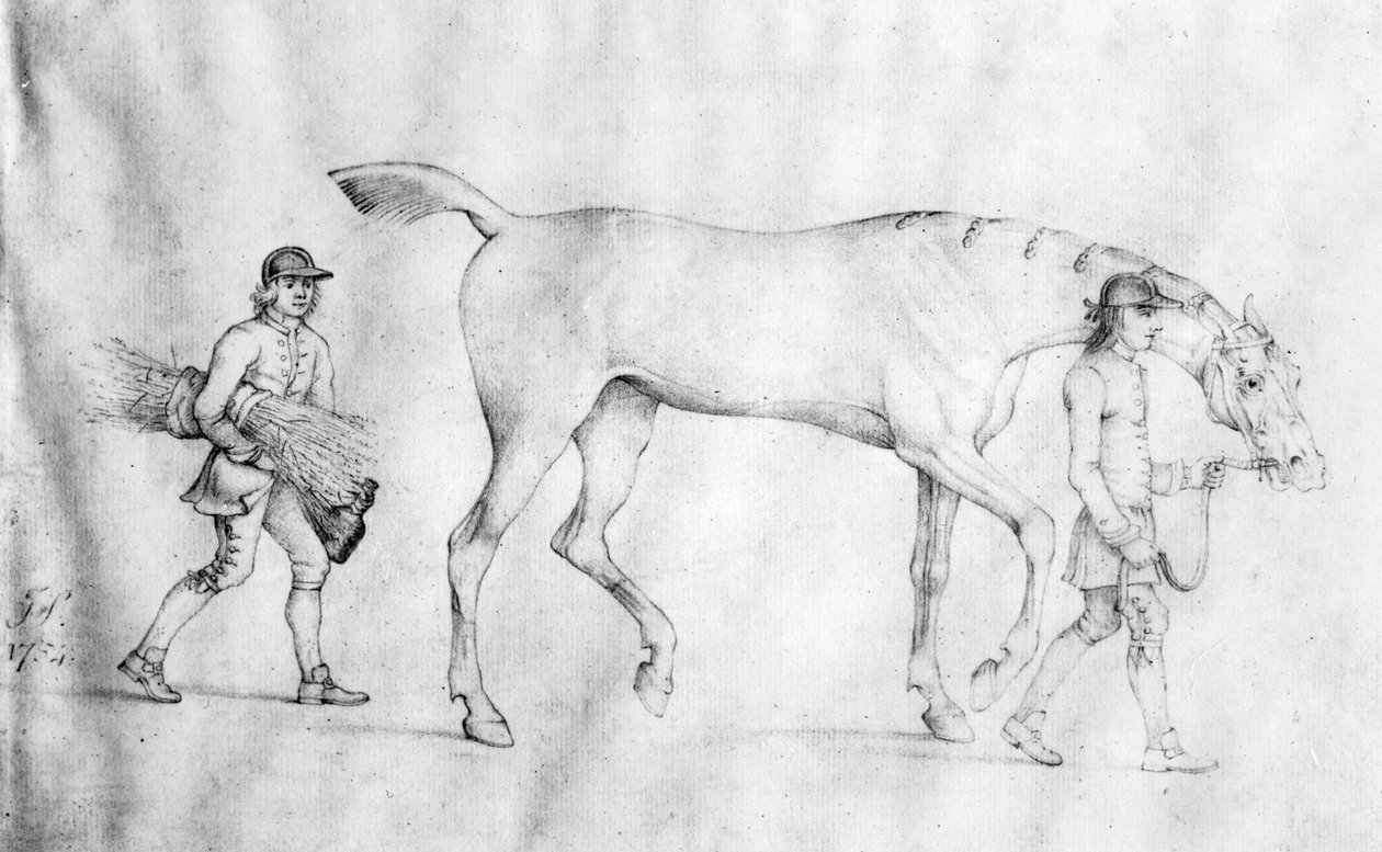 Ló és vőlegények, 1754 alkotó: Thomas Spencer