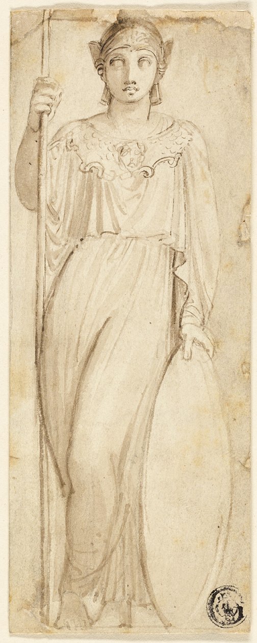 Athena, vagy az Athénéként azonosított Britannia alkotó: Thomas Stothard