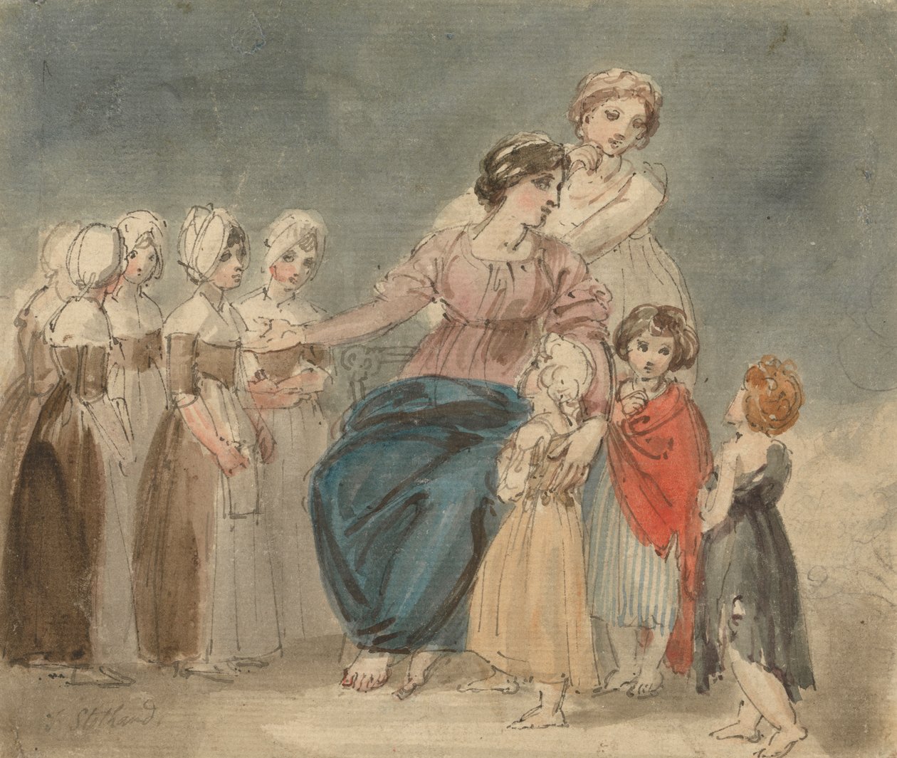 Jótékonysági gyerekek és kis csavargók alkotó: Thomas Stothard