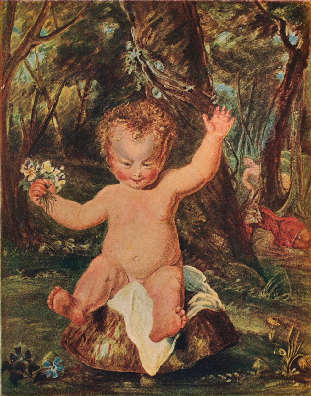 Puck, Stoddart akvarellrajzából, Reynolds nyomán, 1789, 1903 alkotó: Thomas Stothard