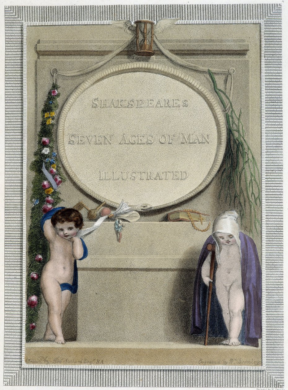 Shakespeare: Az ember hét kora, előlap alkotó: Thomas Stothard