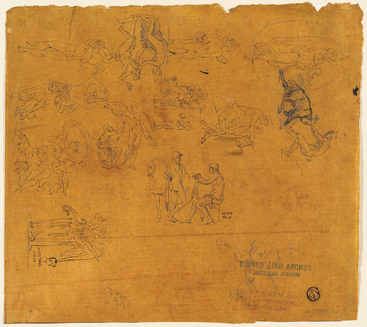Mitológiai tárgyak vázlatai alkotó: Thomas Stothard