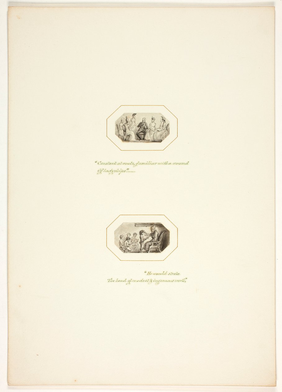Tanulmány a The Task egyik táblájához alkotó: Thomas Stothard
