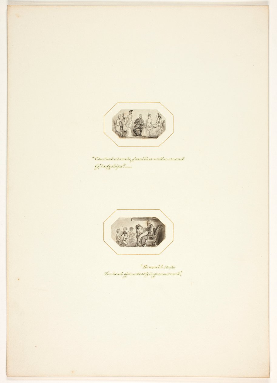 Tanulmány A feladat egyik táblájához alkotó: Thomas Stothard