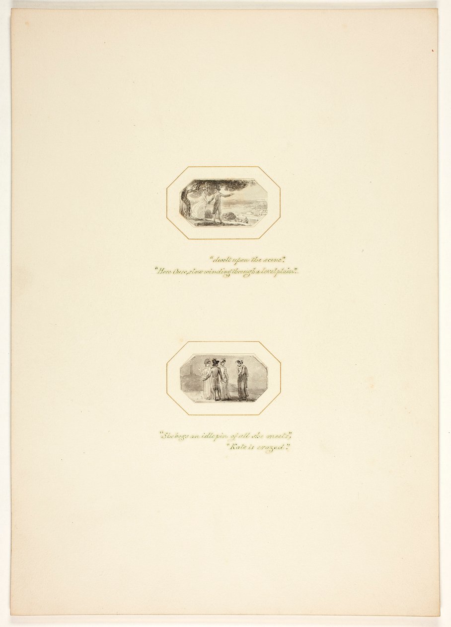 Tanulmány A feladat egyik táblájához alkotó: Thomas Stothard