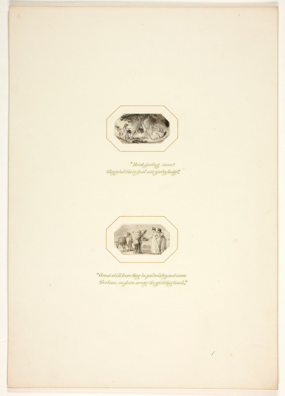 Tanulmány a „The Task” egyik táblájához alkotó: Thomas Stothard