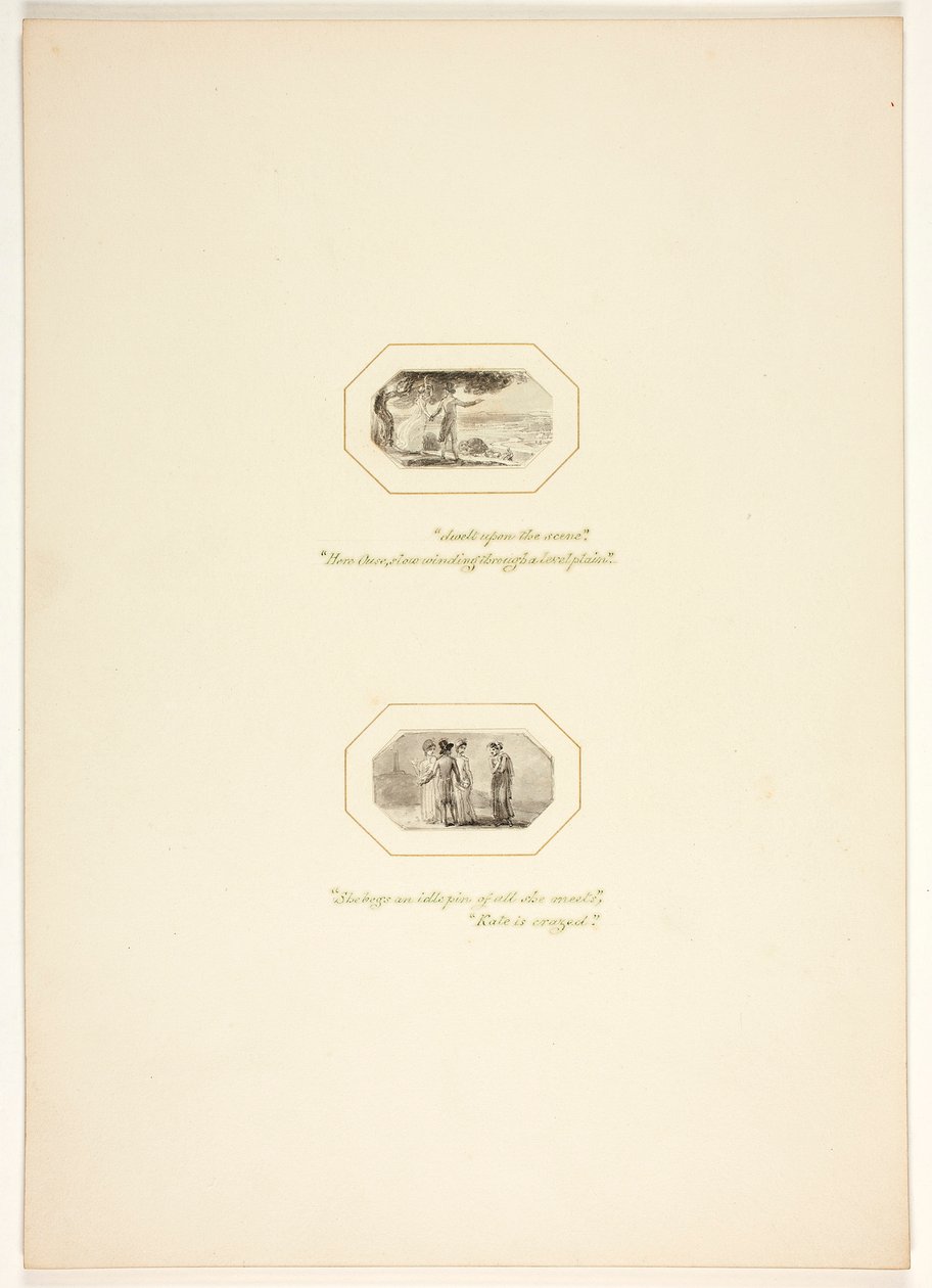 Tanulmány A feladat egyik táblájához alkotó: Thomas Stothard