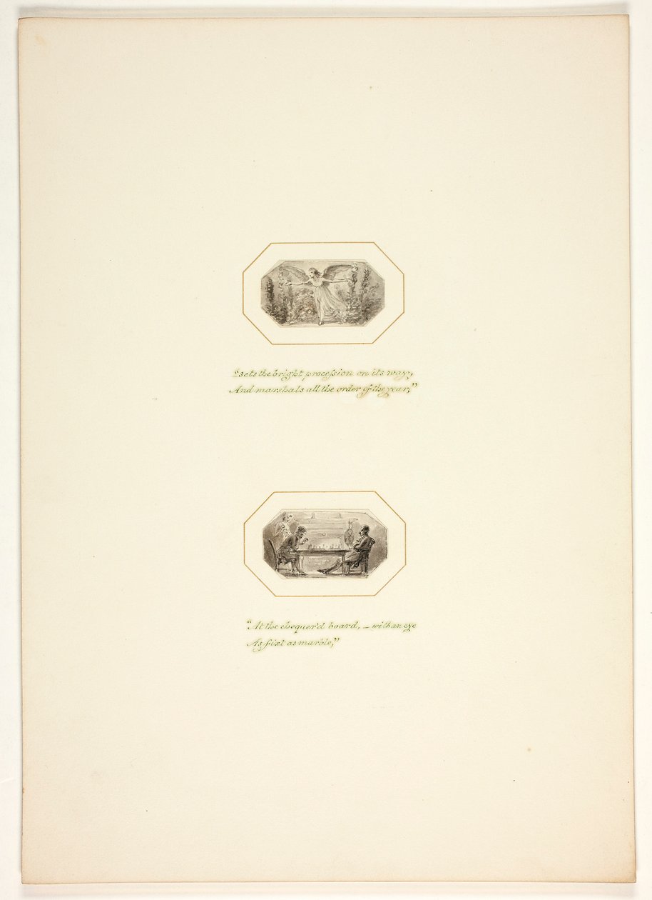 Studie für eine Platte aus The Task alkotó: Thomas Stothard
