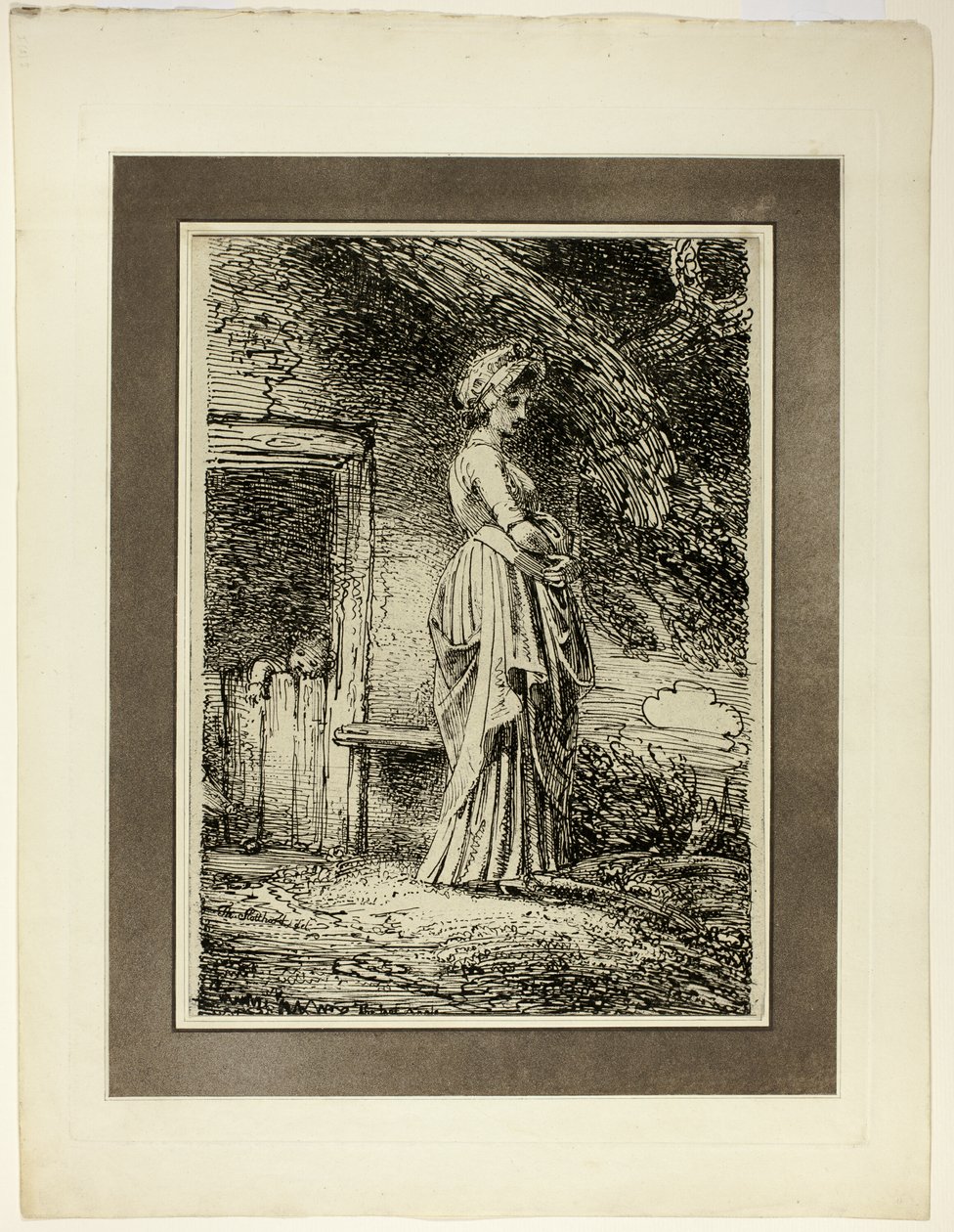 Az elveszett alma, a Specimens of Polyautography első számából alkotó: Thomas Stothard