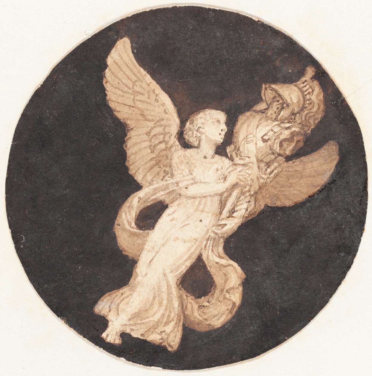 Címlap matrica: "Szárnyas győzelem" alkotó: Thomas Stothard