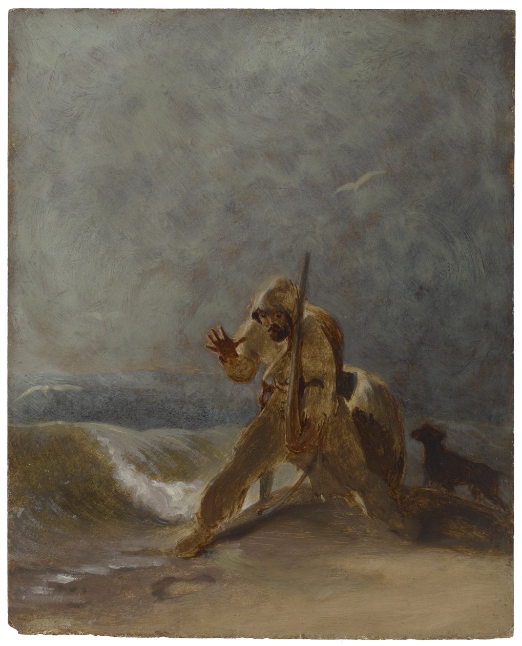 Lábnyom a homokban, 1856 körül alkotó: Thomas Sully