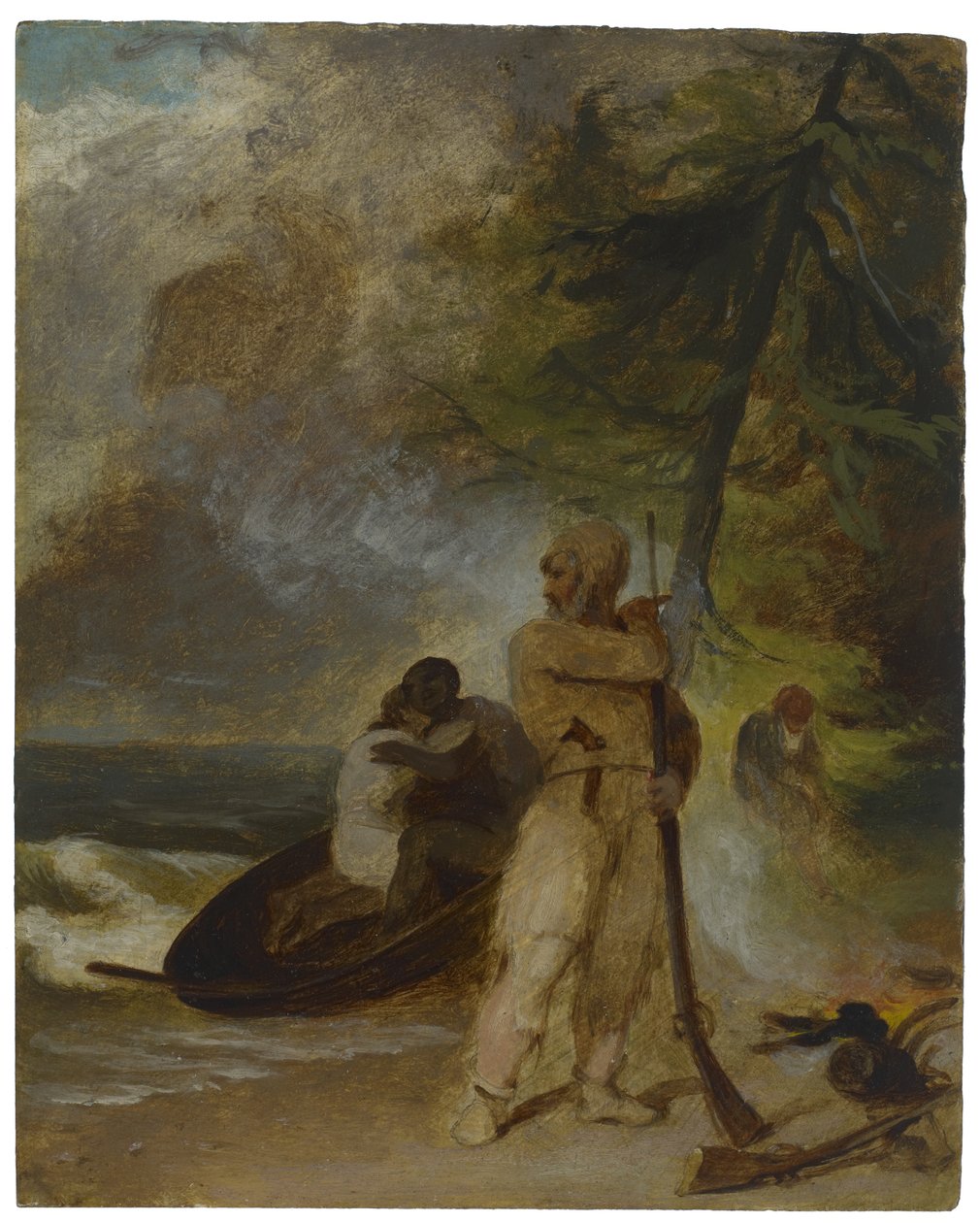 Péntekek Apa megmentve, 1856 körül alkotó: Thomas Sully