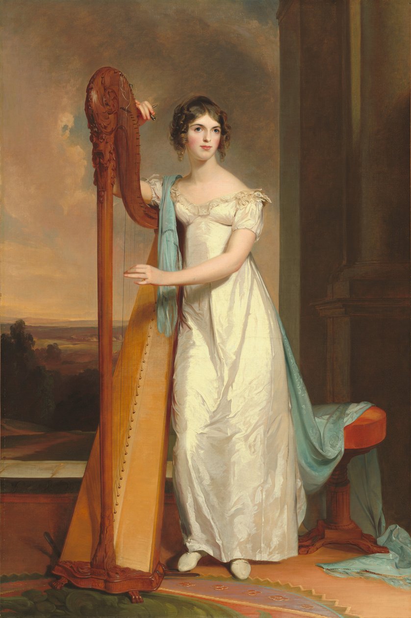 Hárfás hölgy: Eliza Ridgely alkotó: Thomas Sully