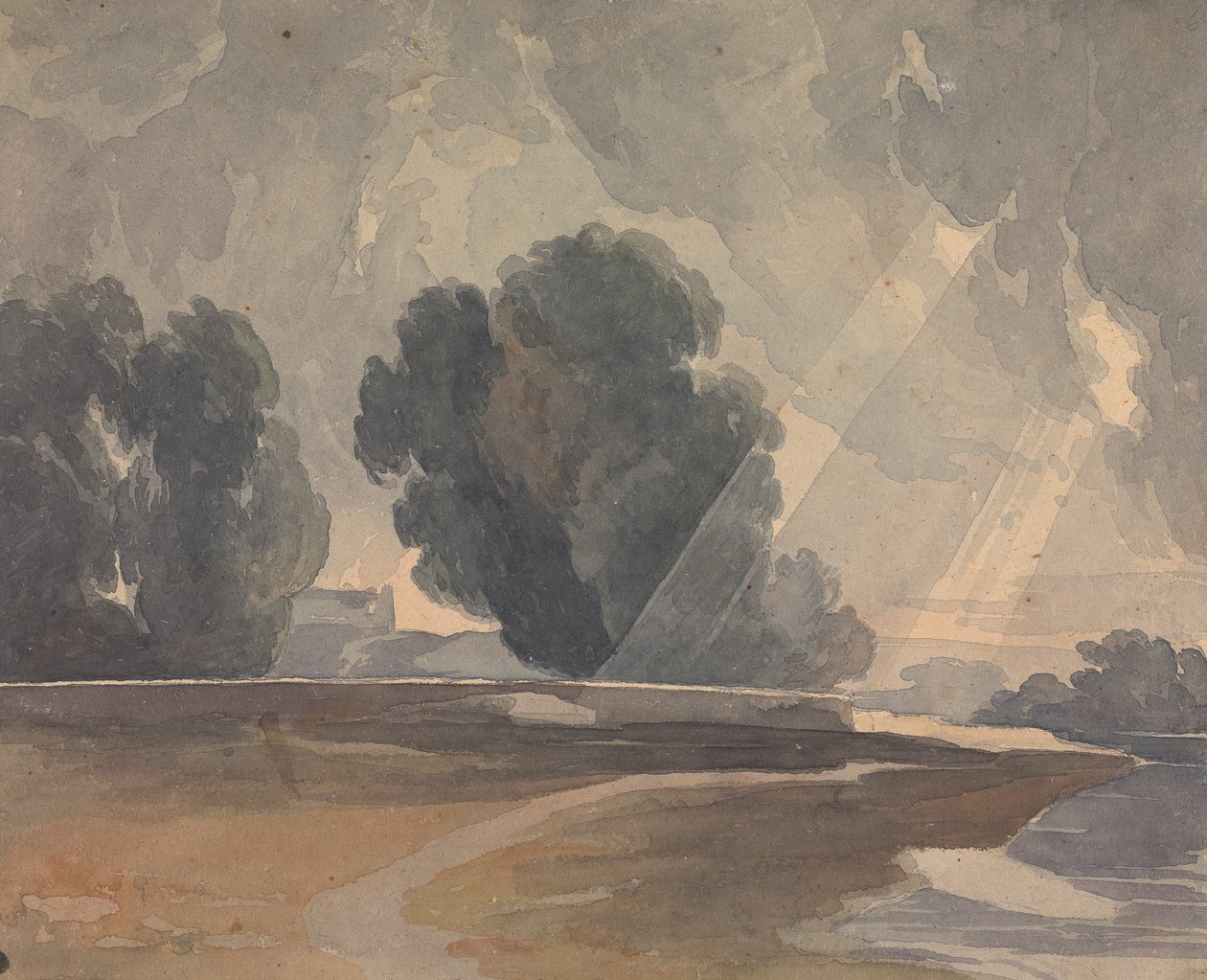 Táj a fákkal és a tóval alkotó: Thomas Sully