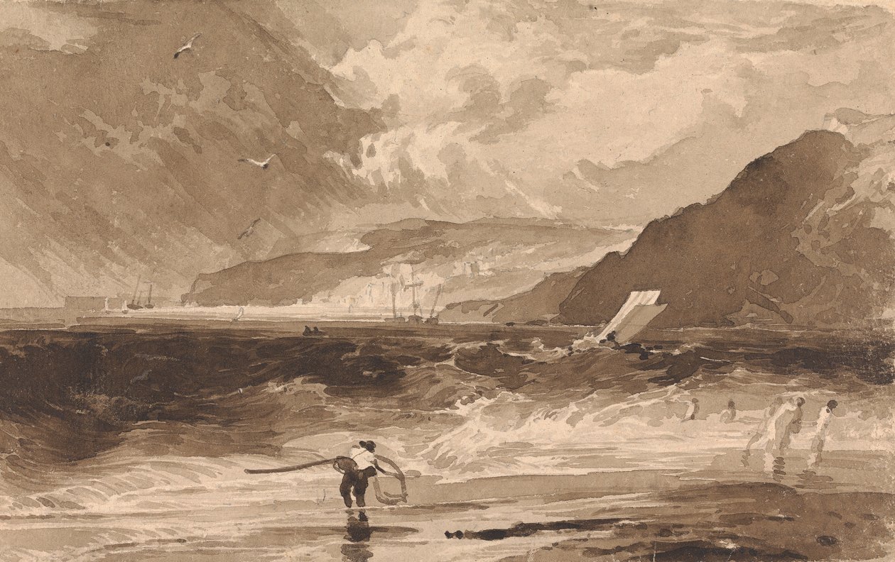 Lyme Regis, Dorsetshire, egy vihar alkotó: Thomas Sully
