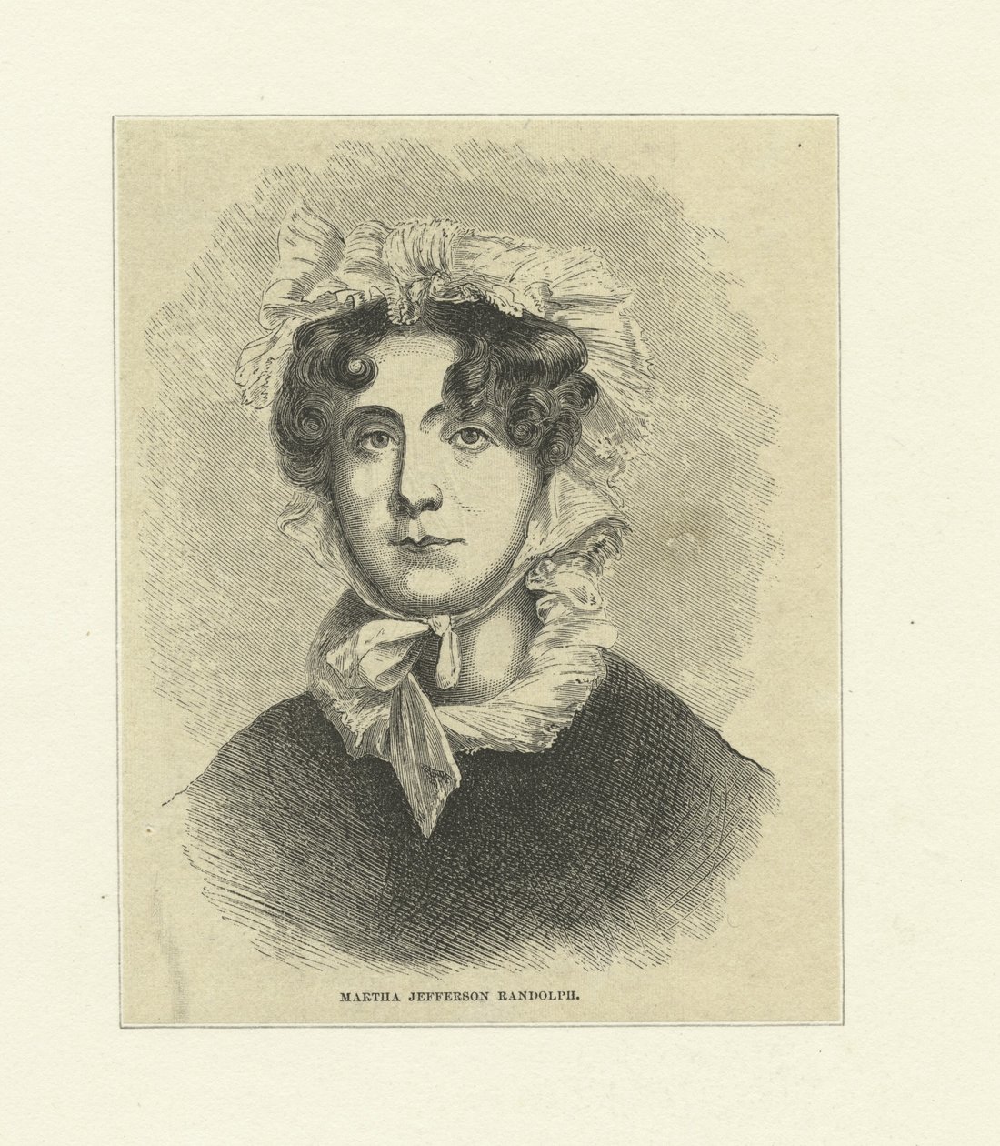 Martha Jefferson Randolph (fametszet) alkotó: Thomas Sully