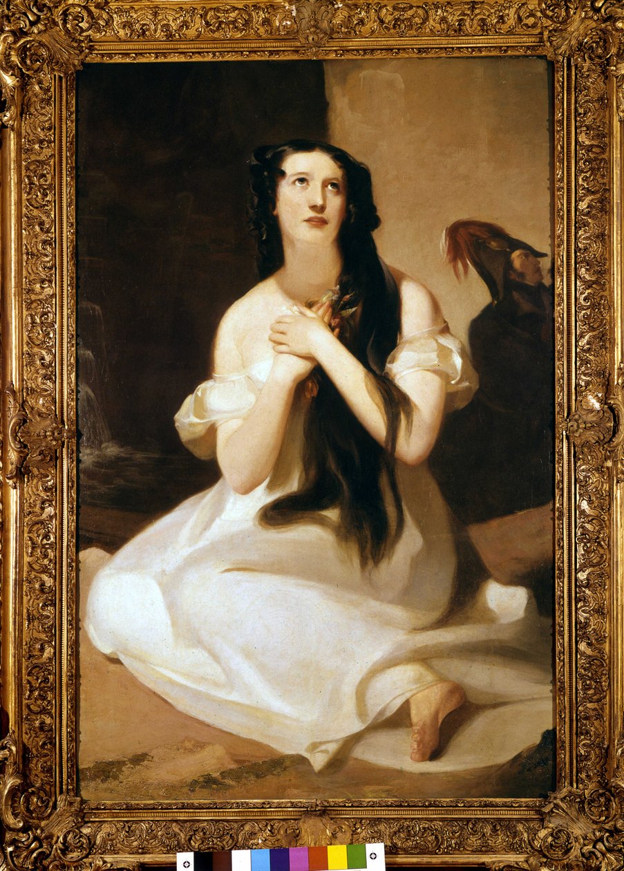 Mary Ann Paton (Mrs Wood) (1802-1864) angol énekesnő portréja. Thomas Sully festménye. alkotó: Thomas Sully