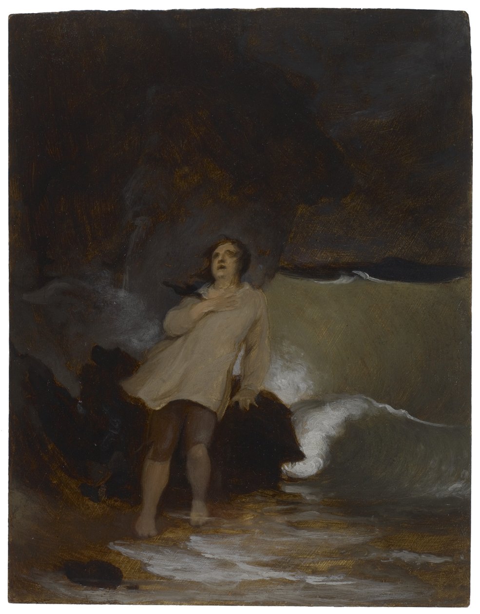 Robinson Crusoe hajótörése, 1856 körül alkotó: Thomas Sully