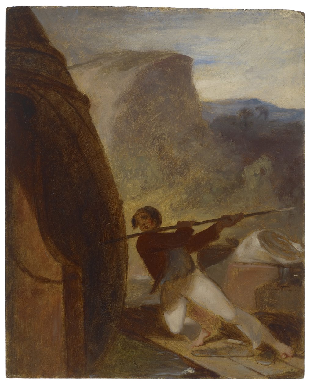 Látogatás a roncsnál, 1856 körül alkotó: Thomas Sully