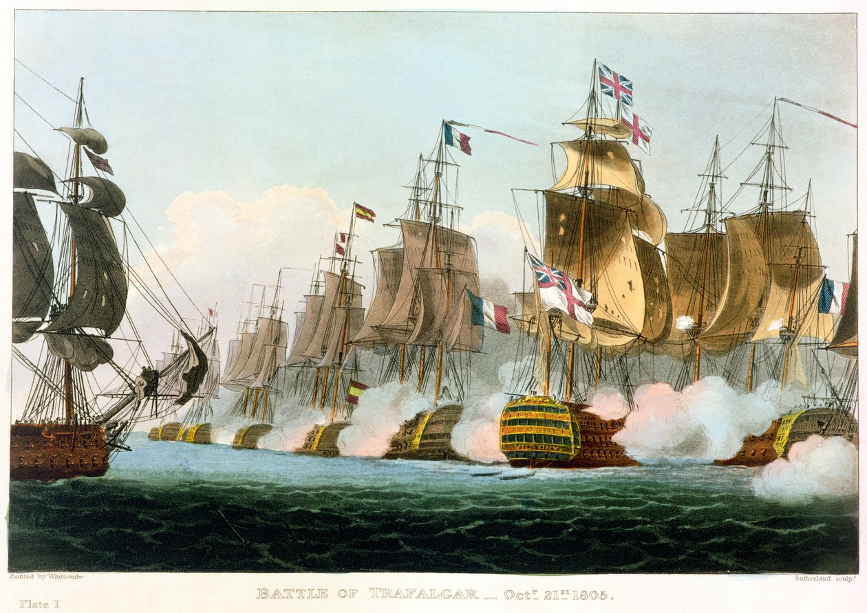 Trafalgari csata, 1805. október 21., 1816 alkotó: Thomas Sutherland