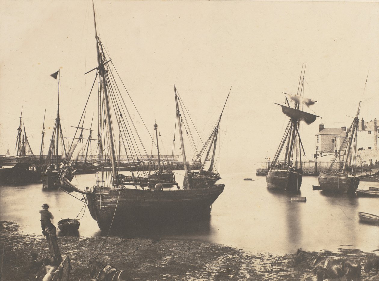 Kikötői jelenet, kb. 1855. alkotó: Thomas Sutton.