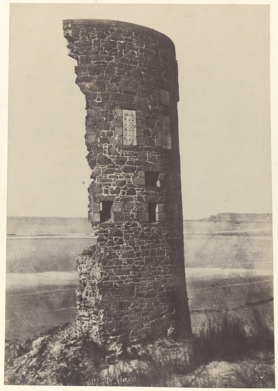 Villámcsapás a toronyba, Saint-Ouen-öböl,1854 (fotó) alkotó: Thomas Sutton