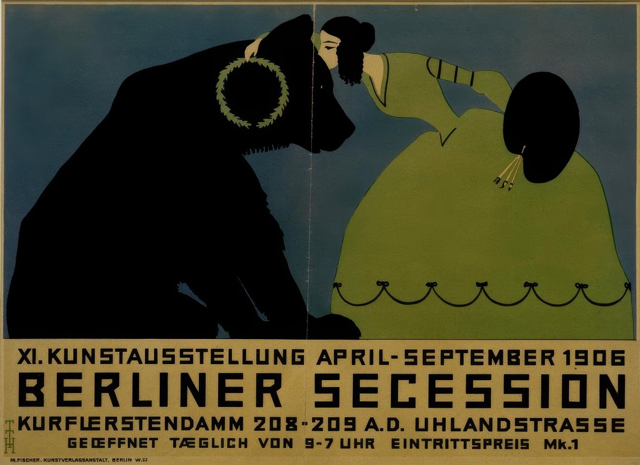 Berlini szecesszió 1906 / T. Heine / plakát, 1906 alkotó: Thomas Theodor Heine